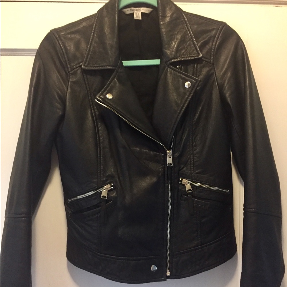 Zara Ramones Trafaluc  leather jacket.